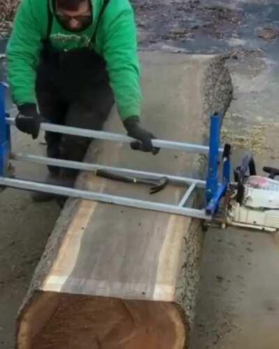 Ручная пилорама бензопила.