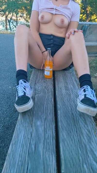 Orange soda and finger fuck kinda day [GIF]