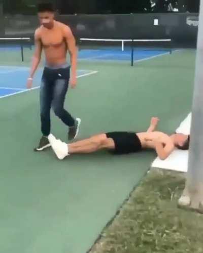 Only one right hook to put him to sleep