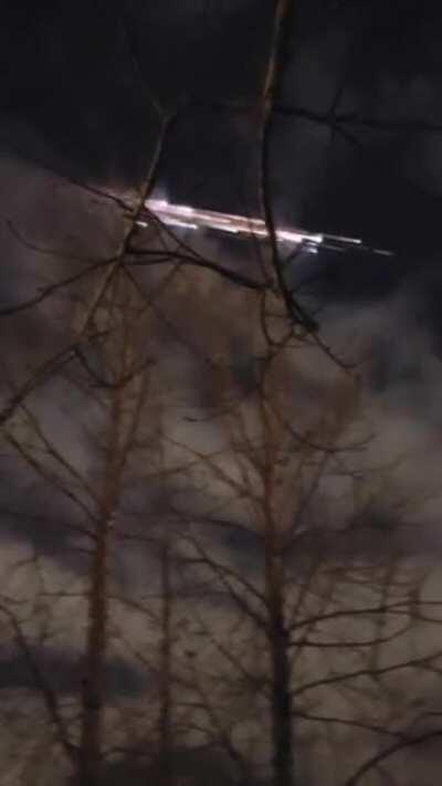 Falcon 9 second stage re-enters the atmosphere