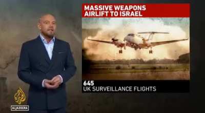AJ reveals US, UK's crucial military support for Israel against Gaza and Lebanon. They created a vital air bridge that, apart from arming Israel, was used for providing reconnaissance and intelligence for Israel. Only 20% of these were done by Israel, res