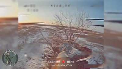 FPV drones target Ukrainian dugouts and infantry. A Ukrainian soldier attempts to hit one with a stick