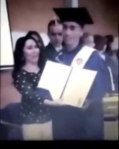 To kiss a professor after graduation