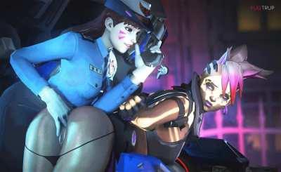 D.va fingering Sombra (FugTrup)