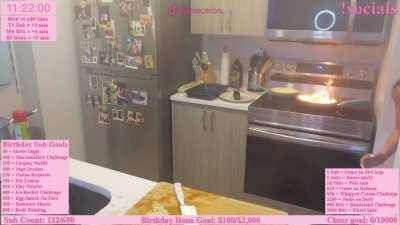 cooking live on stream and having no clue about what you are doing