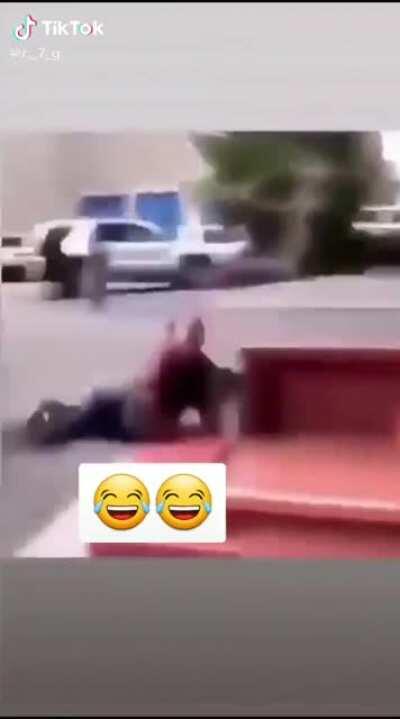 Hopefully the car hasn’t got scratched.