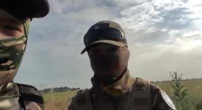 ru pov: Video of 2 people in uniform calling for children aged 10-14 to join armed group in Odessa, Ukraine.