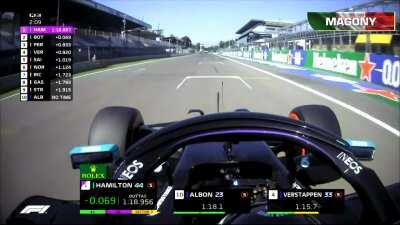 Q3: Lewis Hamilton sets a new track record for Monza - Fastest lap in F1 beating Bottas 15 minute old record