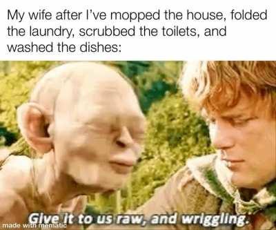 Gonna make her a bangin’ soup with some good taters afterwards.