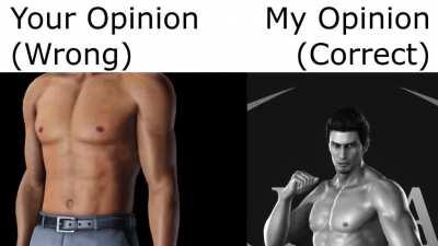Gigachad Kiryu disagrees with your opinion [OC]