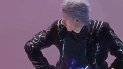 Vergil showing off his Judgement Nuts (I'll post the source in the comments)