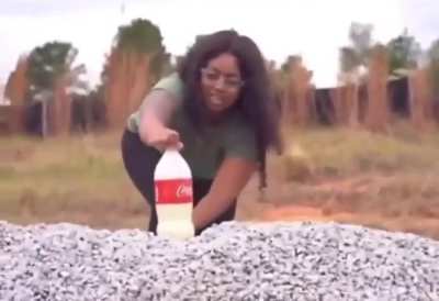 Well at least she has another bottle there to try again...