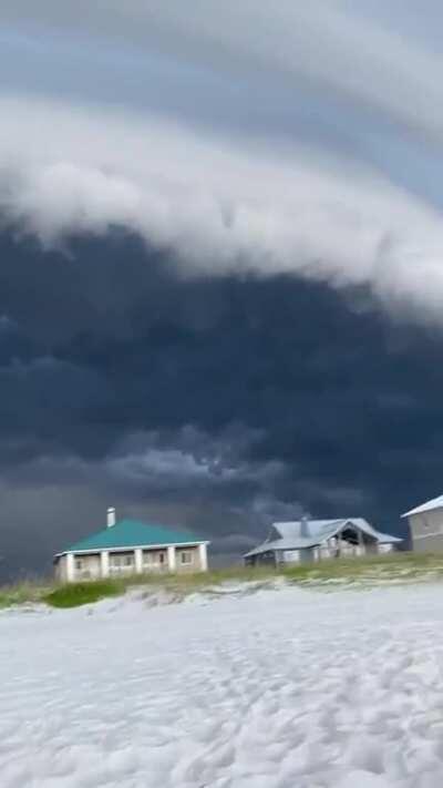 The towering storm near Navarre beach, Florida