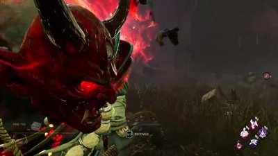 I was messing around in a Custom Game with my secondary account, and found out a way to see Oni's face through the mask