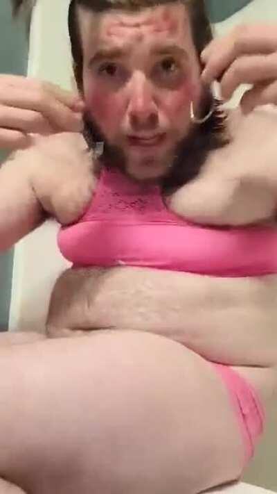 “Spank me and tell me I’m a pretty piggy!” I just noticed the first upload had no sound!! I deleted it.