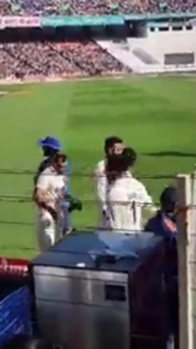 Ahmedabad crowd is indeed intolerant. Shamefully teasing Shami by shouting JSR.