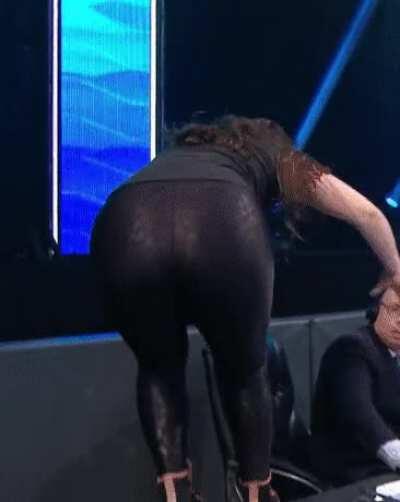 Nikki Cross on the table