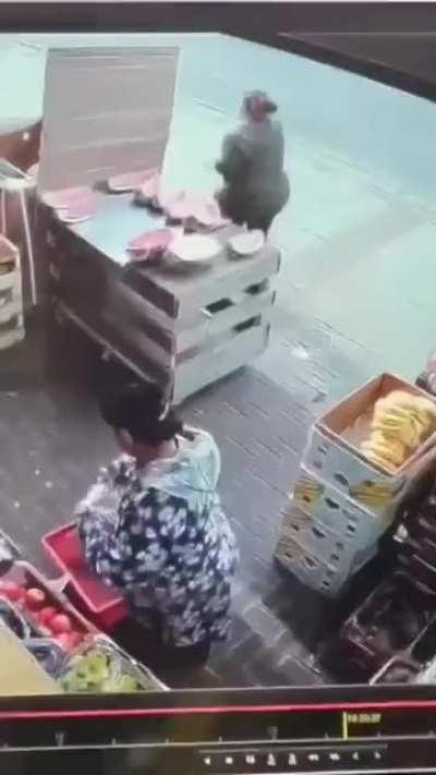 She just took a bit and left