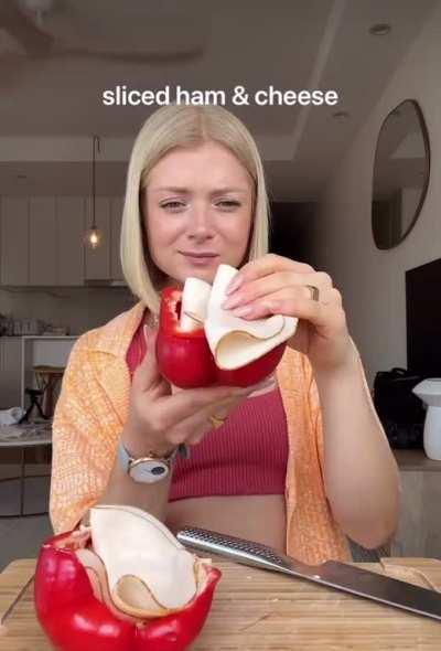 Her face says it all