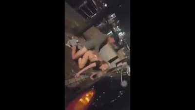 Blonde College Student Dominated in the Street