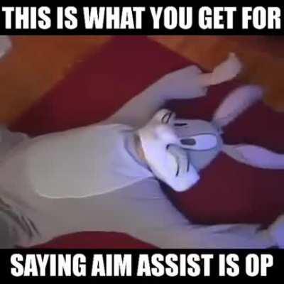 When PC sweats say aim assist is OP🤣🤣🤣