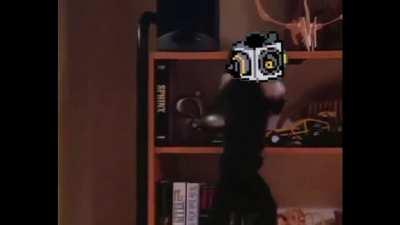 Me and the Lancer Fan Club entering Cyber World on my 11th playthrough