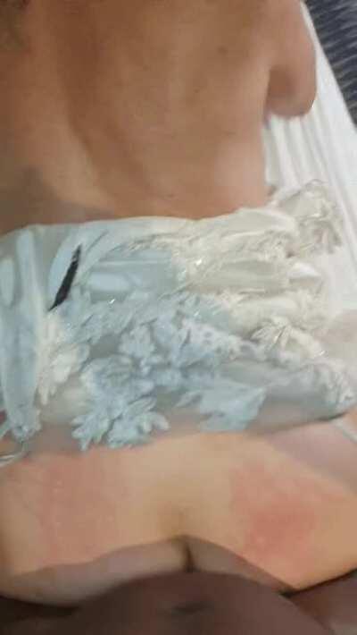 Naughty milf on wedding day!