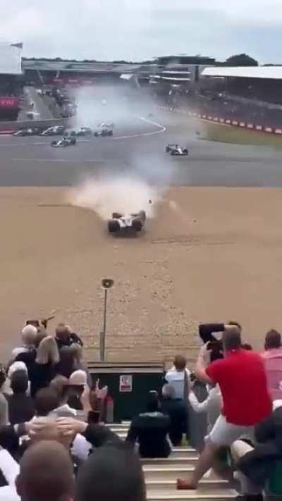 Guanyu Zhous's crash from the grandstands...scary