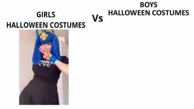 Girls Halloween costume vs Boys Halloween costume (KSI Edition)