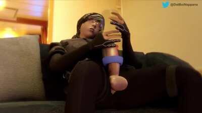 [OC] [Futa] Dokkaebi ramming her fleshlight