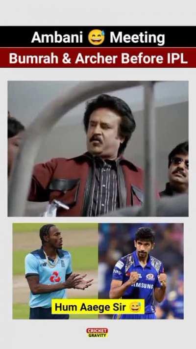 Ambani meeting Bumrah and Archer before IPL