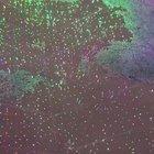 Mini fireworks. Lights reflections on puddle during rain