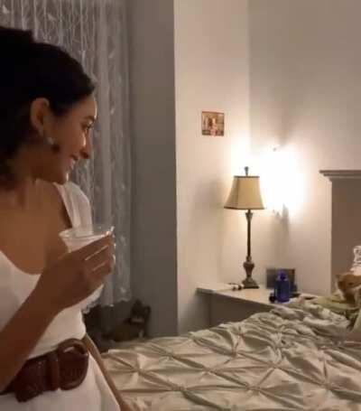 “MY fucking bed!”