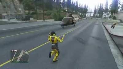 Did a parachute glitch, that walk had me dead lol