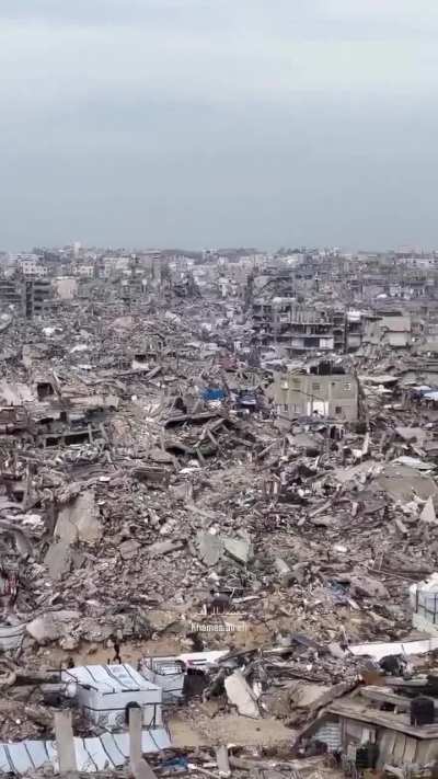 العالم سيصدم من كمية الدمار والخراب الذي خلفه جيش الاحتلال في قطاع غزة 2700 عائلة أبديت بالكامل بجميع أفرادها اكثر من 2 مليون فلسطيني سيكونون بلا مأوى!