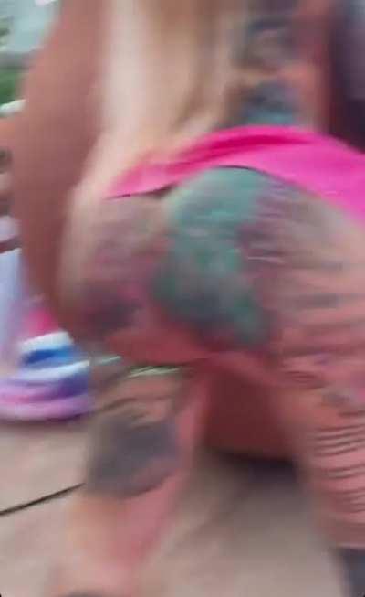 Twerking at a festival