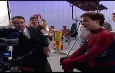 Tobey with Sam
