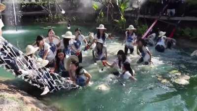 HMC, no HOCs while we pose on this rope bridge