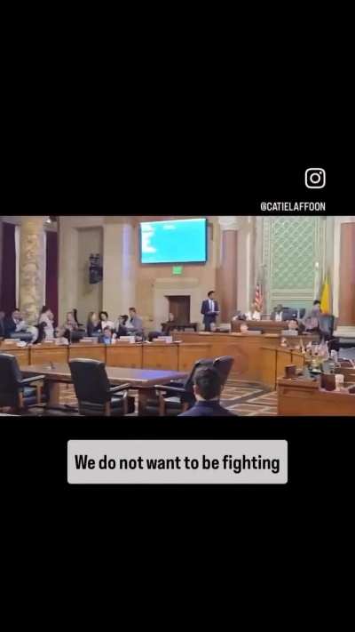Local citizen asks LA City Council to listen to her complaint about LAPD assisting ICE as they ignore her and laugh