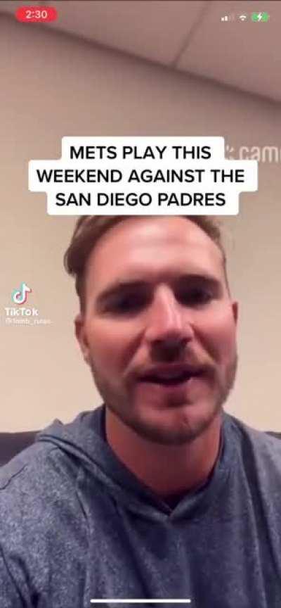 Pete Alonso’s message to the fans about tonight’s game: