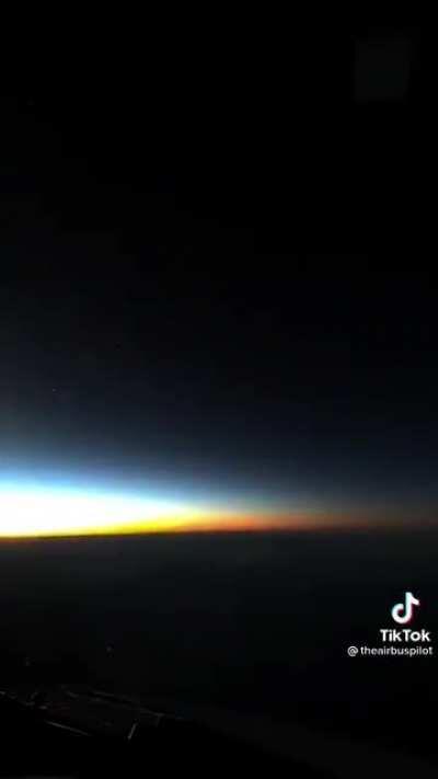 This time-lapse from gate to gate