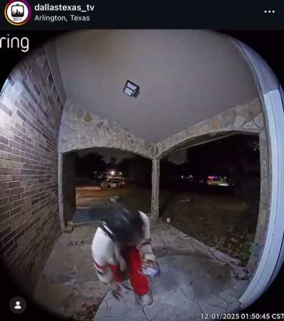 Uber eats/DD driver drops off food and then steals package from stoop