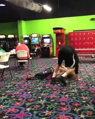 On way their first skating....