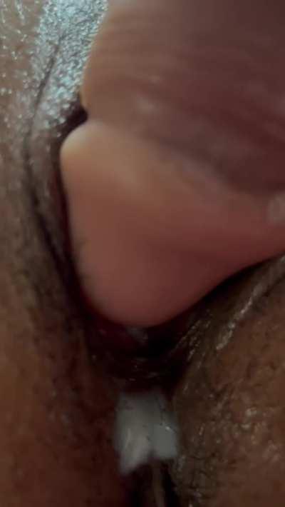 Asian Mommy playing my big dildo turns me on so much