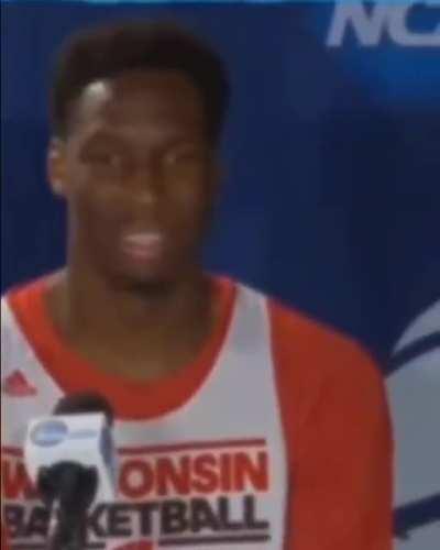 He didn't realise the mic was on :')