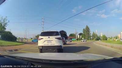 Why spend 5 seconds going through the roundabout when you can just reverse and waste 30 seconds for 5 cars behind you?