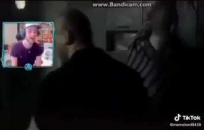 This evil gamer is playing fortnite a survival game of being the guard for two weeks at auschiwitz