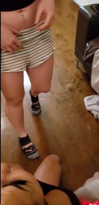 Didn't know you had no panties on