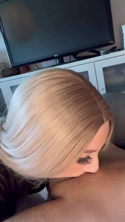 Perfect little cum drinker