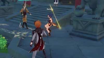 Xiangling do be walking like that